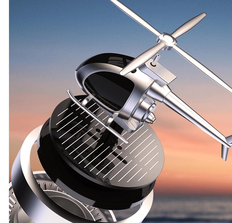 image-Solar Powered Car Perfume Ornaments