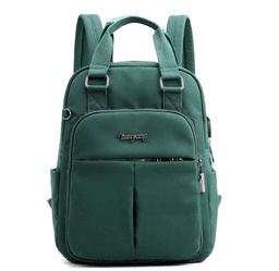 image-Nylon Fashion Backpack With USB Port For Young Women