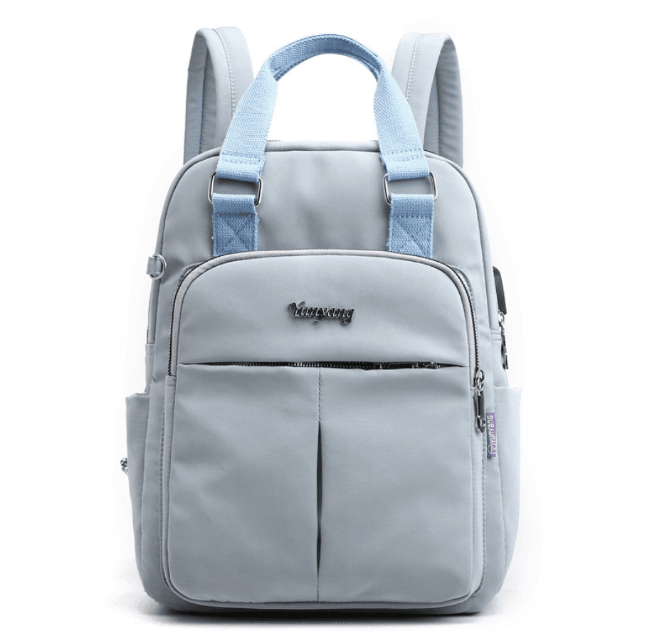 image-Nylon Fashion Backpack With USB Port For Young Women