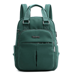 image-Nylon Fashion Backpack With USB Port For Young Women
