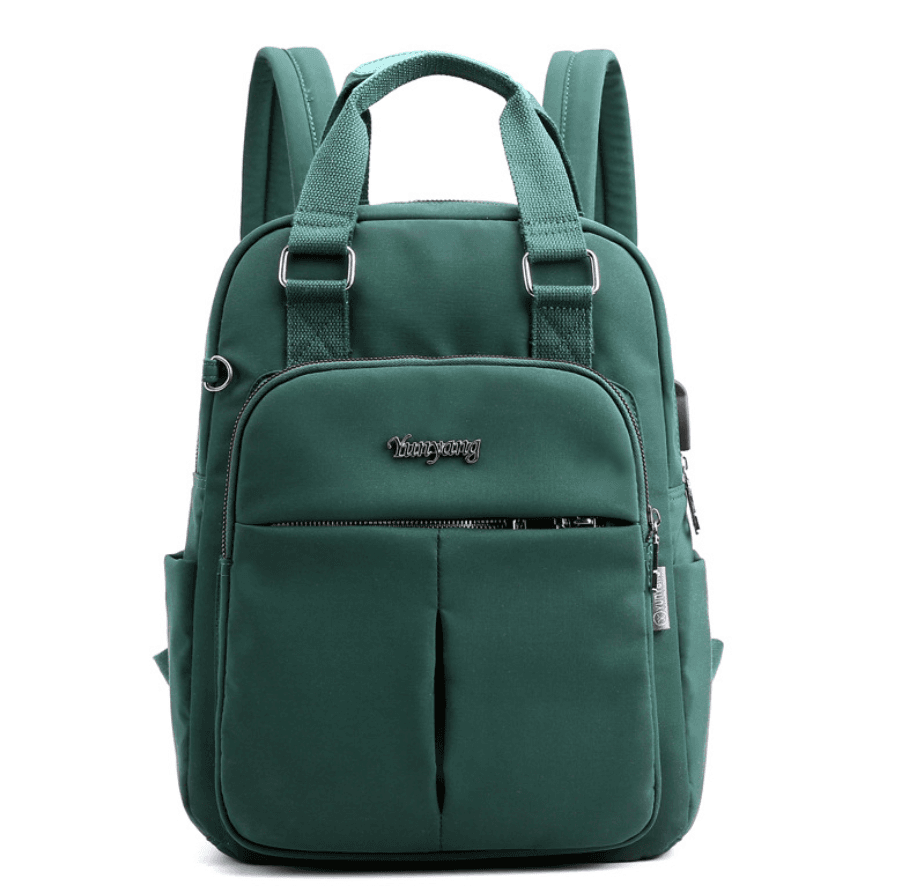 image-Nylon Fashion Backpack With USB Port For Young Women