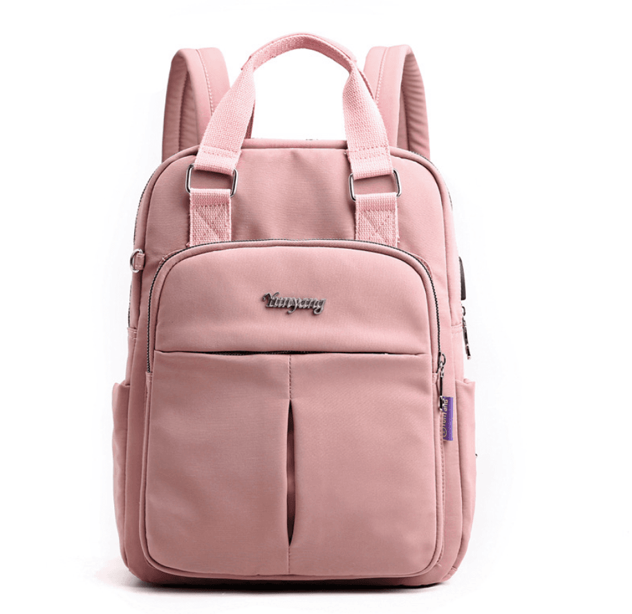 image-Nylon Fashion Backpack With USB Port For Young Women