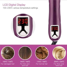 image-28mm Automatic Rotating Hair Curler Household Travel Ceramic Curling