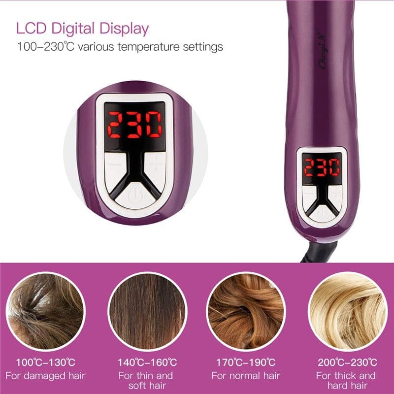 image-28mm Automatic Rotating Hair Curler Household Travel Ceramic Curling