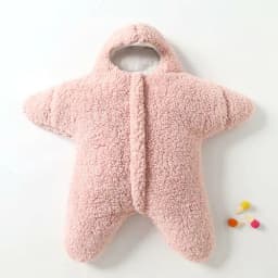 image-Comfortable Baby Starfish Lamb Velvet Sleeping Bag