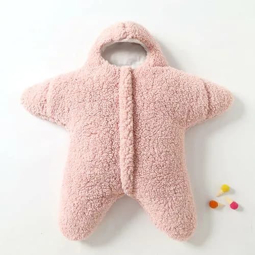 image-Comfortable Baby Starfish Lamb Velvet Sleeping Bag