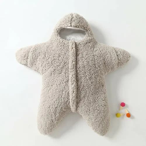 image-Comfortable Baby Starfish Lamb Velvet Sleeping Bag