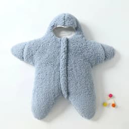 image-Comfortable Baby Starfish Lamb Velvet Sleeping Bag