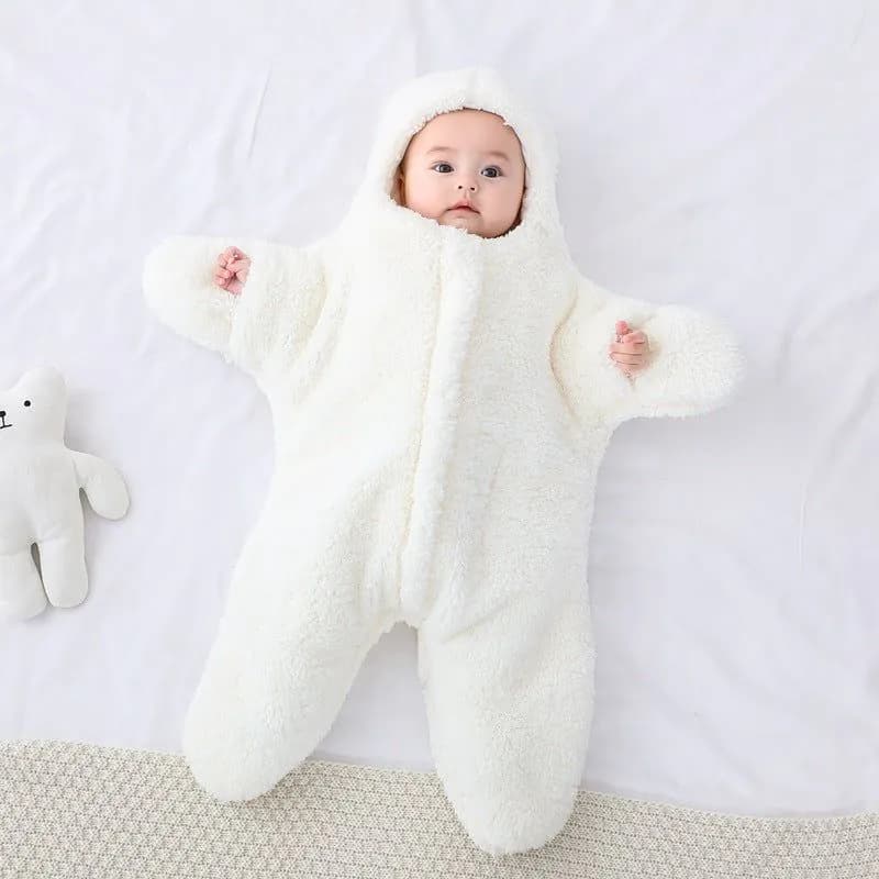 image-Comfortable Baby Starfish Lamb Velvet Sleeping Bag