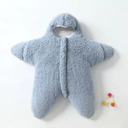 image-Comfortable Baby Starfish Lamb Velvet Sleeping Bag