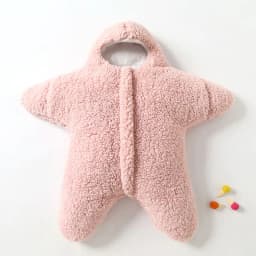 image-Comfortable Baby Starfish Lamb Velvet Sleeping Bag