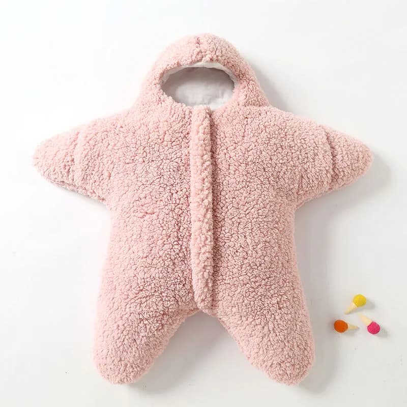 image-Comfortable Baby Starfish Lamb Velvet Sleeping Bag