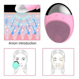 image-Electric Face Cleaner Sonic Silicond Facial Cleansing Brush Electric