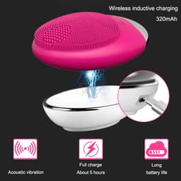 image-Electric Face Cleaner Sonic Silicond Facial Cleansing Brush Electric