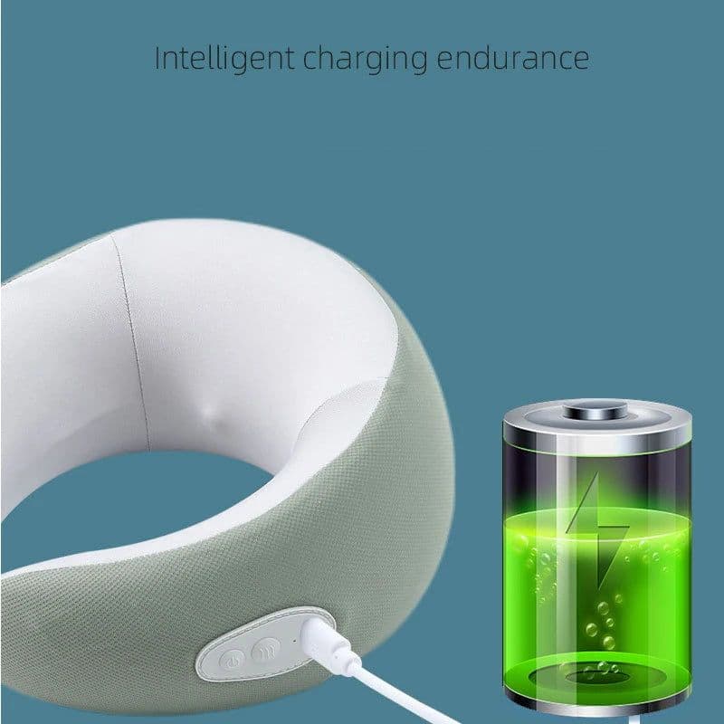 image-U Neck Massager With Heat And Kneading Massage Cordless Design Neck
