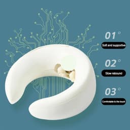 image-U Neck Massager With Heat And Kneading Massage Cordless Design Neck