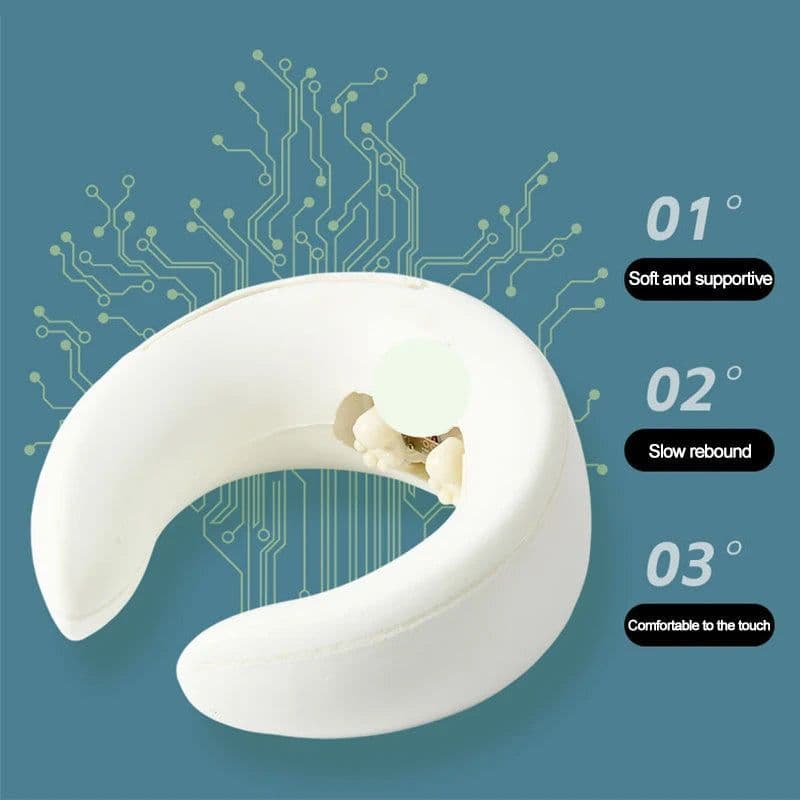 image-U Neck Massager With Heat And Kneading Massage Cordless Design Neck