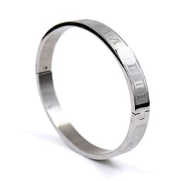 image-Stainless Steel Roman Letter Bracelet - Men's 4mm