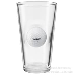 image-Stuck in glass beer glass golf ball embedded creative wine glass