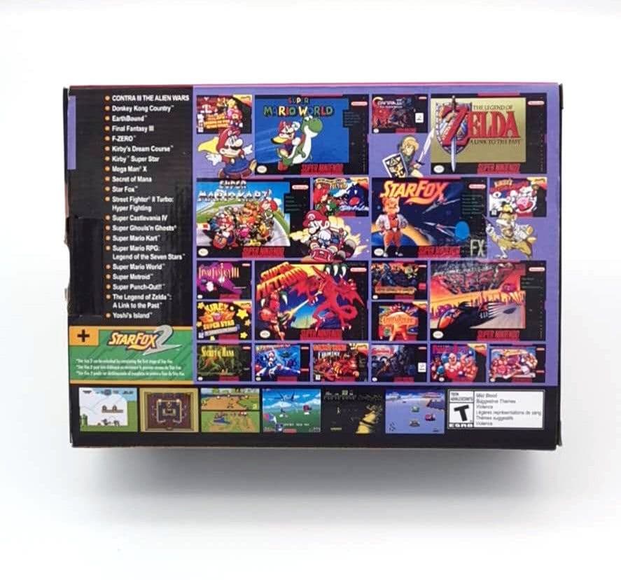 image-SNES Game Console 16 Bit MINI Game Console Replica