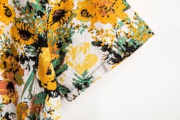 image-Men's Floral Short-Sleeve Shirt - Linen Loose Fit 5XL