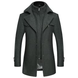 image-Lansboter Wool Coat Men Grey 4XL Winter