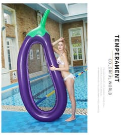 image-Spot Adult Eggplant Inflatable Pool Float Sofa