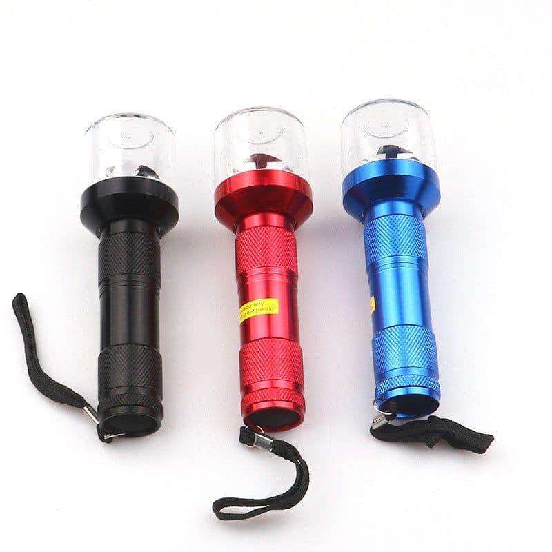 image-Junru Aluminum Alloy Electric Smoke Grinder - White, Windproof, Flashlight, Gift Box