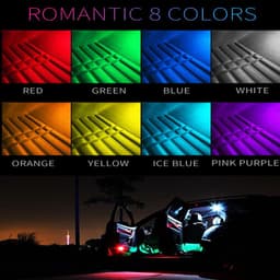 image-Cool LED Car Atmosphere Lights One for Four Colorful