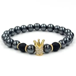 image-Black Iron Stone Lion Head Leopard Head Crown