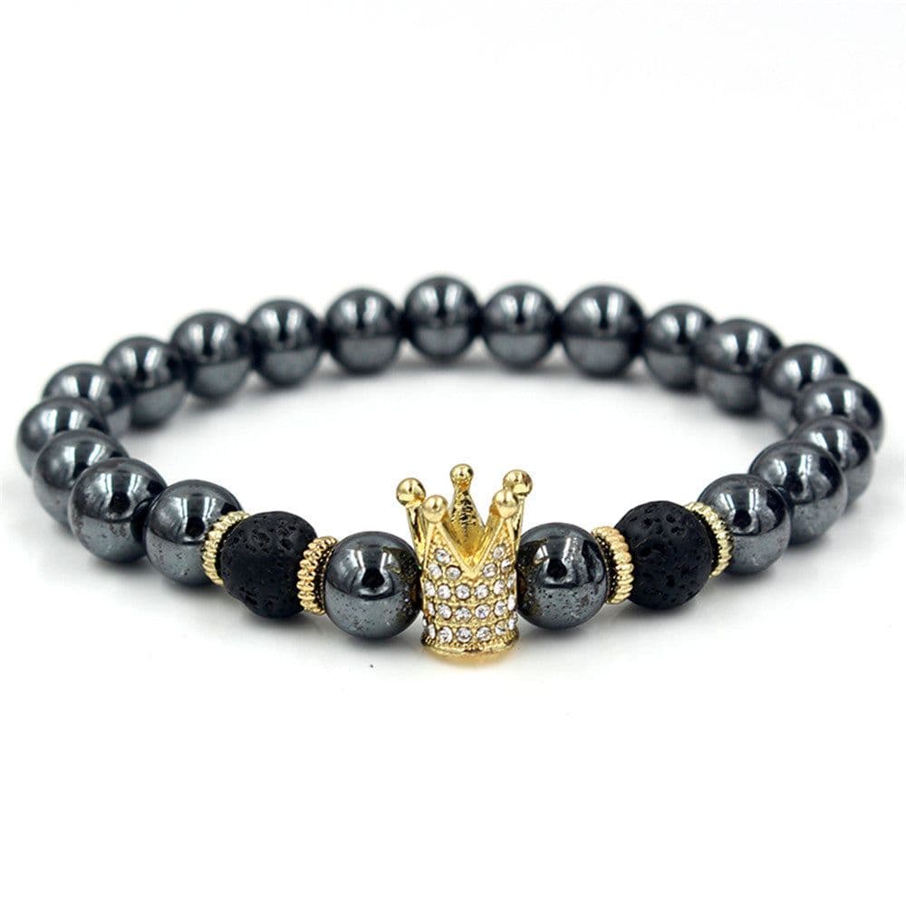 image-Black Iron Stone Lion Head Leopard Head Crown