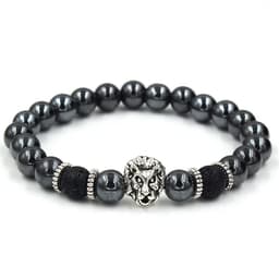 image-Black Iron Stone Lion Head Leopard Head Crown