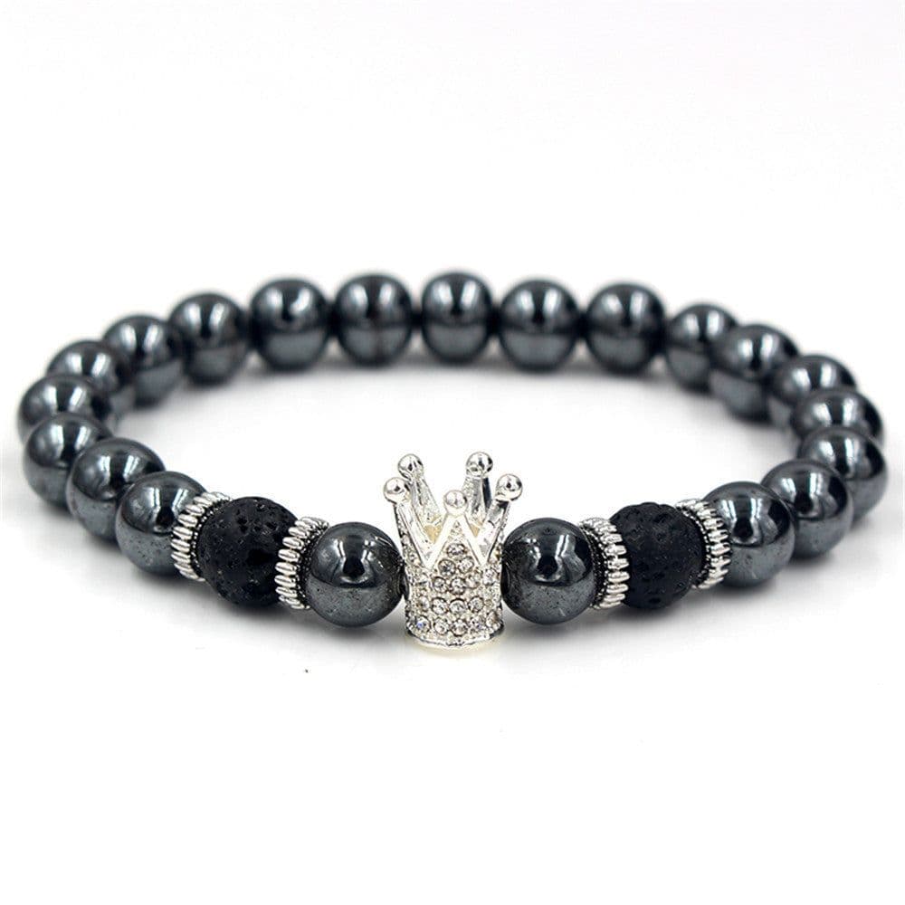 image-Black Iron Stone Lion Head Leopard Head Crown