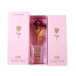 image-24K Gold Leaf Rose - Gift Bouquet