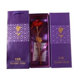 image-24K Gold Leaf Rose - Gift Bouquet
