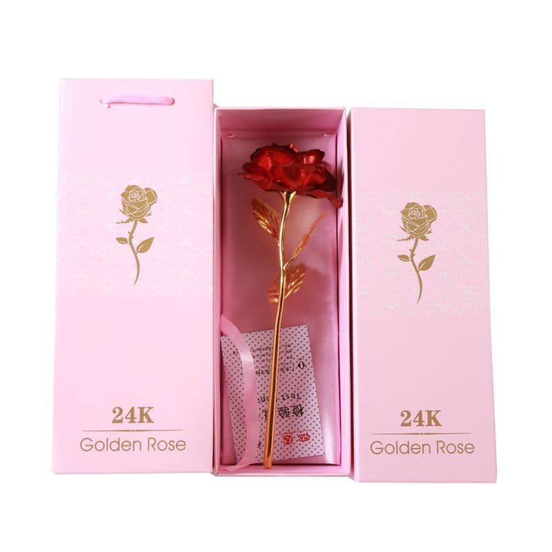 image-24K Gold Leaf Rose - Gift Bouquet