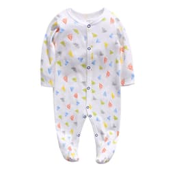image-Baby Romper - Pink Long Sleeve Cotton 12M