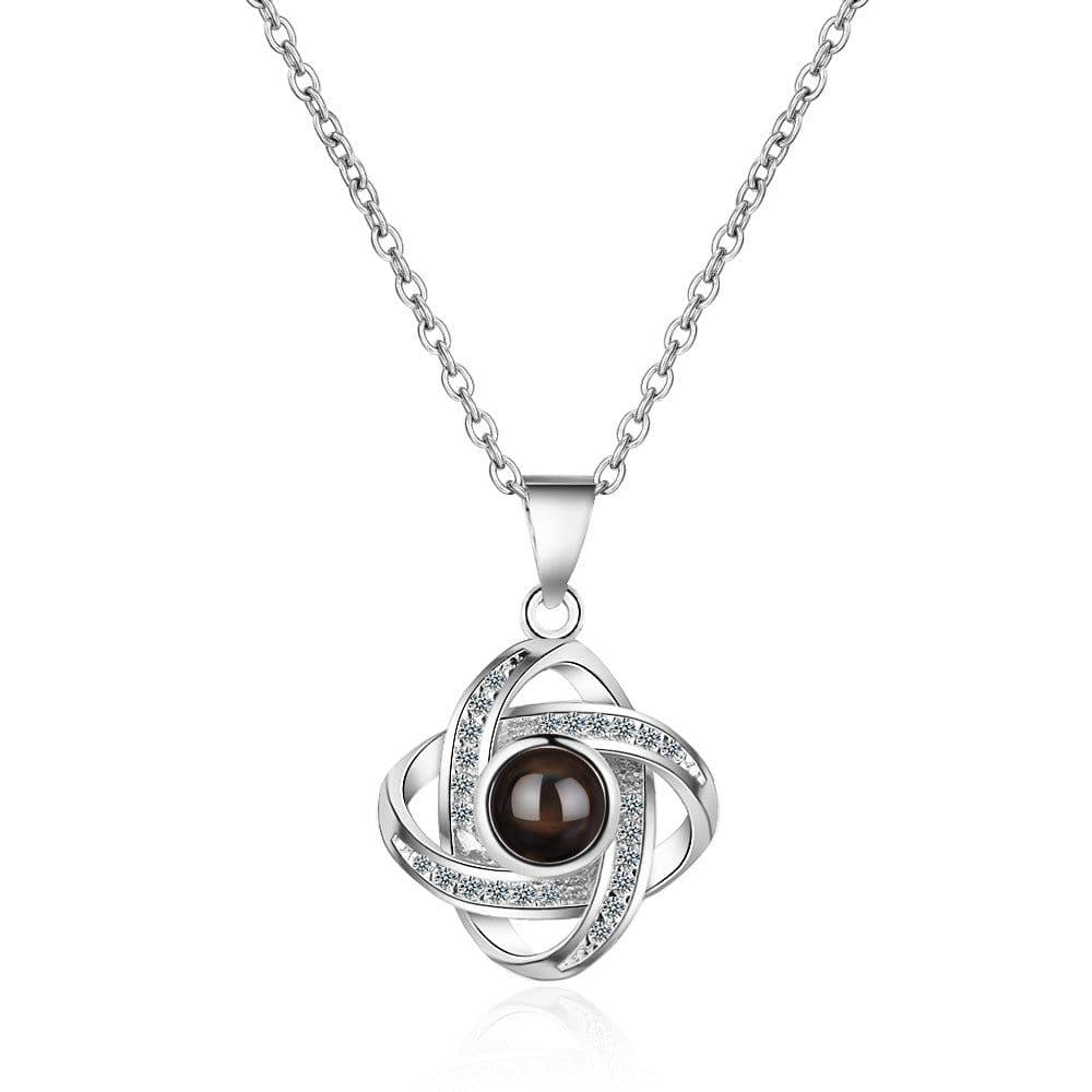 image-Four-Leaf Clover Necklace Projection I Love You