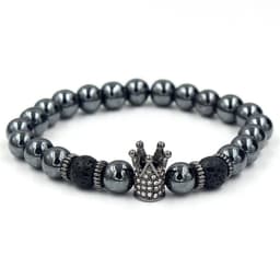 image-Black Iron Stone Lion Head Leopard Head Crown