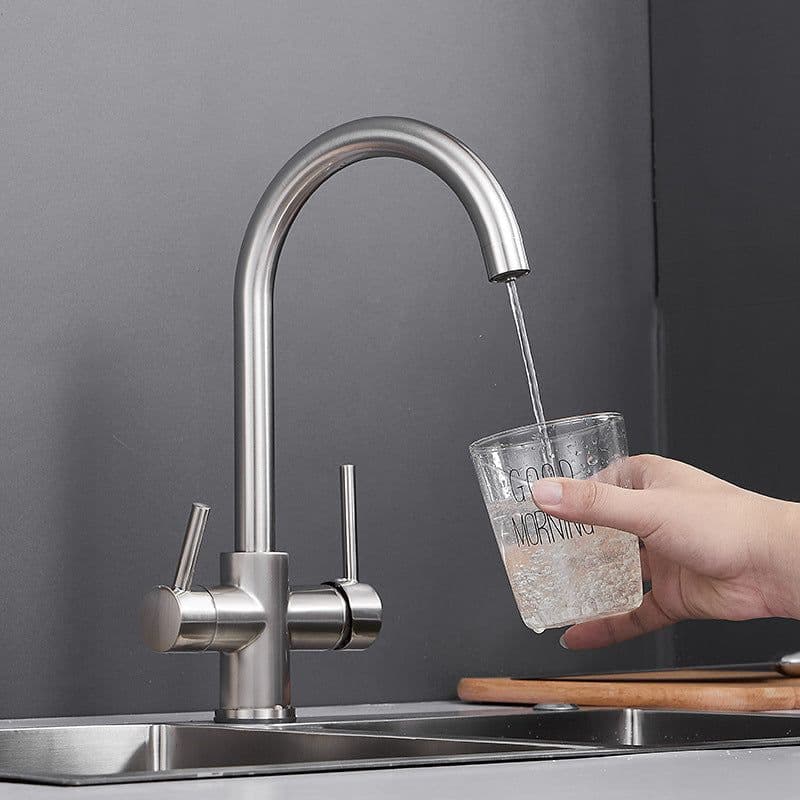 image-Kitchen Faucet - 3-in-1 Hot Cold Water Purifier Copper