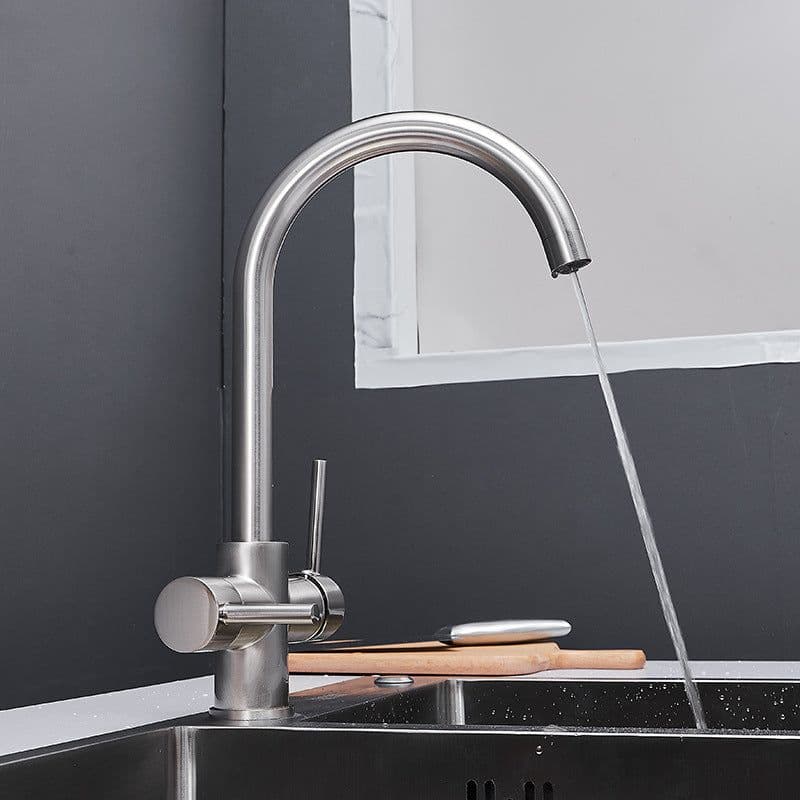 image-Kitchen Faucet - 3-in-1 Hot Cold Water Purifier Copper