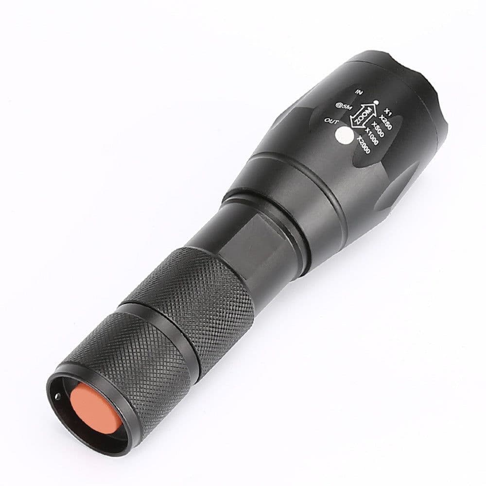 image-Portable Mini Flashlight LED ZOOM Torch Hunting Zoomable Flashlight Torch Light