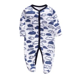 image-Baby Romper - Pink Long Sleeve Cotton 12M