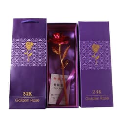 image-24K Gold Leaf Rose - Gift Bouquet
