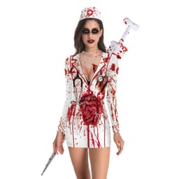 image-Nadanbao Halloween Nurse Costume Dress XXL