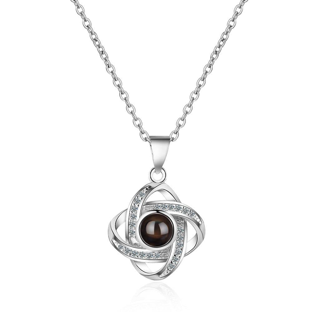 image-Four-Leaf Clover Necklace Projection I Love You