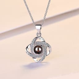 image-Four-Leaf Clover Necklace Projection I Love You