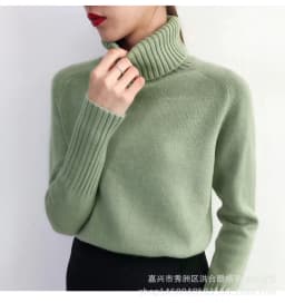 image-Gray Two Lapels Raglan Sleeve Cotton Sweater Women