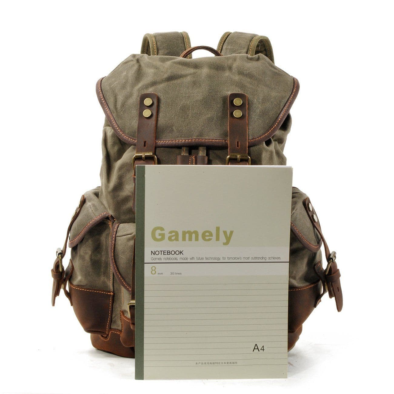 image-High Quality Canvas Stitching Mountaineering Backpack
