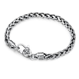 image-Wholesale s925 sterling silver fashion trend versatile Thai silver vajra six-character mantra hemp rope bracelet for men and women